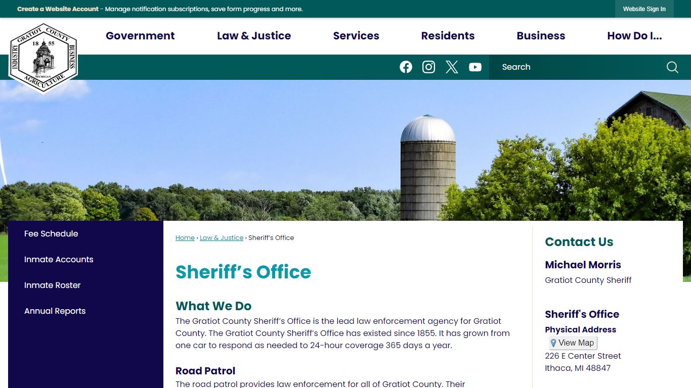 Sheriff’s Office | Gratiot County, MI